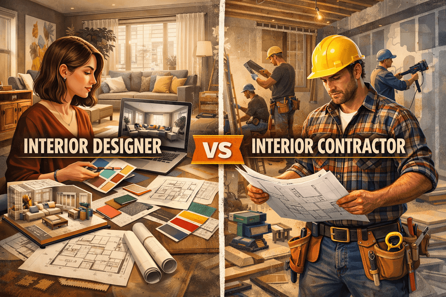 Interior Designers vs Contractors in Pune: Key Differences Explained
