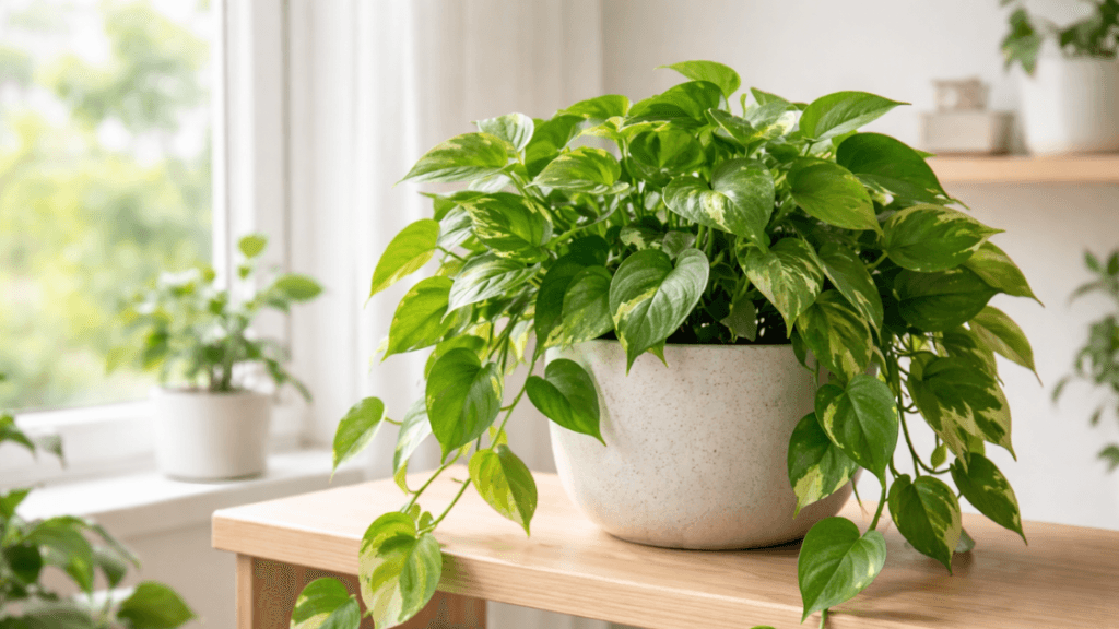 Pothos by a sunlit window How to Care for Houseplants